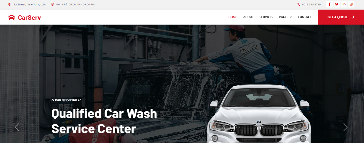 CarServ - Exclusive Website Template